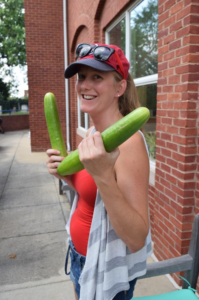 Ashlea and cucumbers